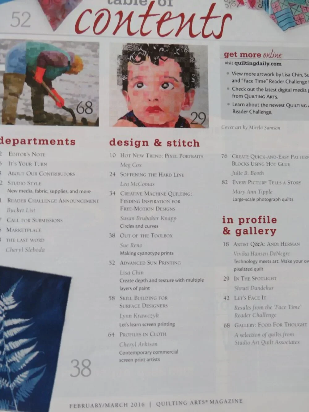 Quilting Arts Magazine February/March 2016 Issue 79